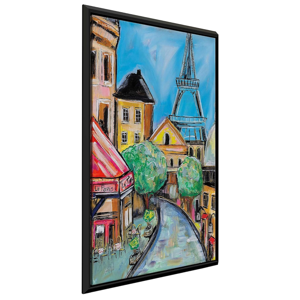 "Paris Evening II" Print on Floating Canvas