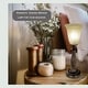 preview thumbnail 6 of 6, Bronze Table Lamp with Alabaster Glass Shade
