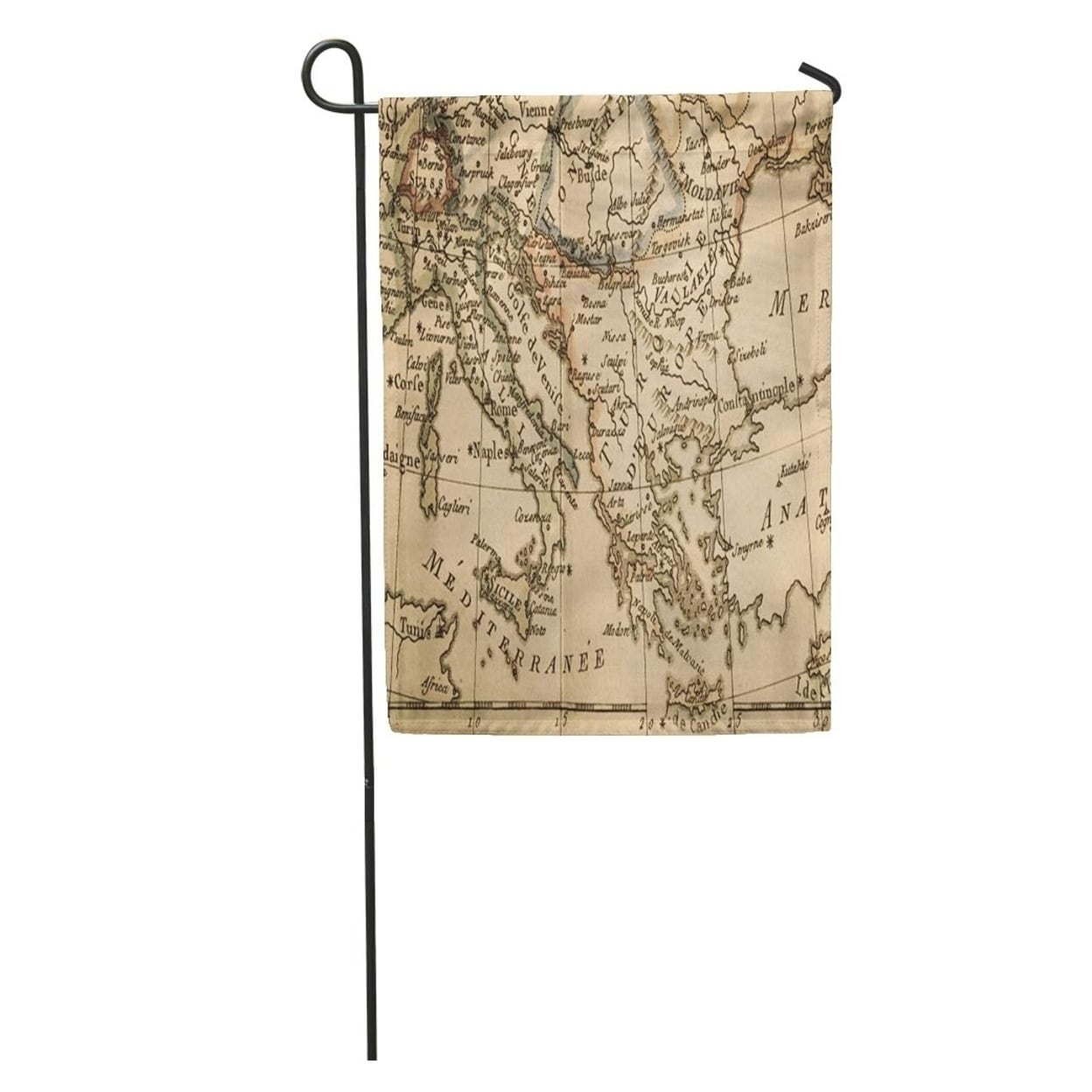 1780 Antique Old Map Italy And Greece 18thcentury Albania Bosnia Garden Flag Decorative Flag House Banner 12x18 Inch On Sale Overstock 31360360