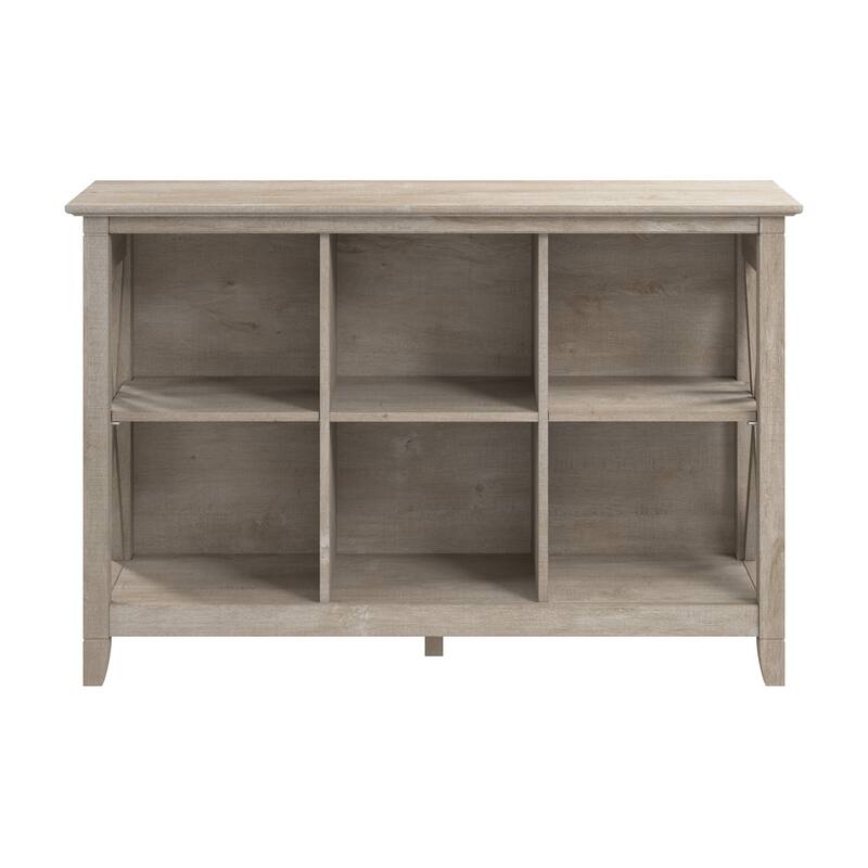 Bush Furniture Key West 6 Cube Bookcase with Adjustable Shelves
