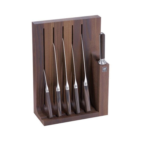 ZWILLING TWIN 1731 7 pc Knife Block Set Stainless Steel Bed