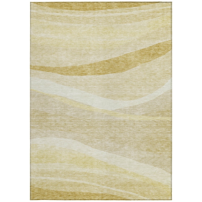 HomeRoots Abstract Transitional Rectangle Outdoor Rug