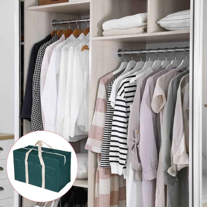 Closet Storage Bags, 19.7" Long Clothes Blanket Organizer Foldable Bag