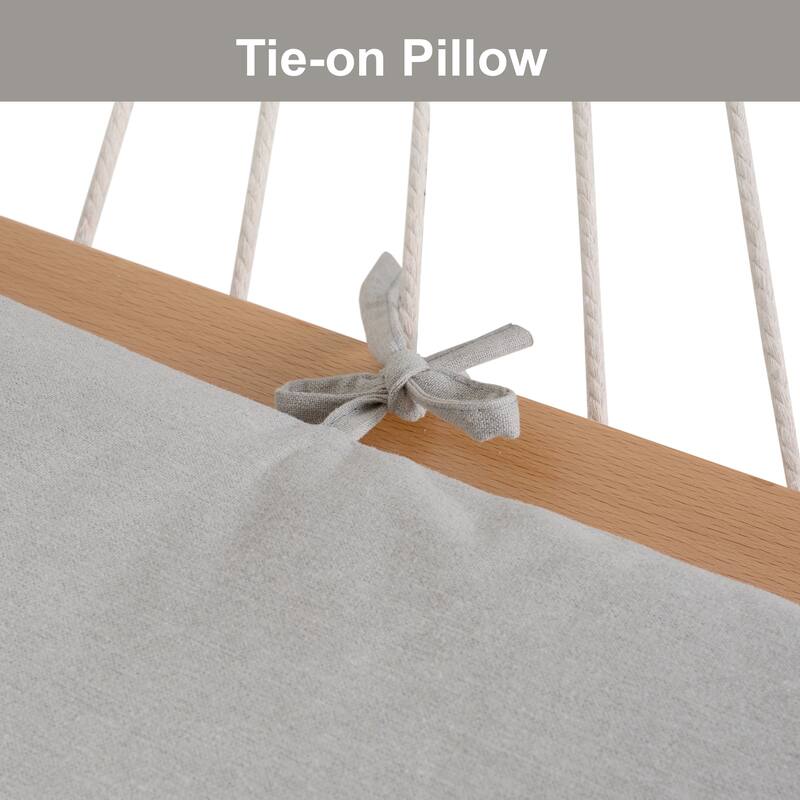 Hammock Pillow with ties, 40.1"×14.6", one count (Pack of 1) - 40.1" L × 14.6" W
