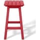 preview thumbnail 3 of 5, Laguna Hdpe All Weather Outdoor Patio 24" Square Counter Stool