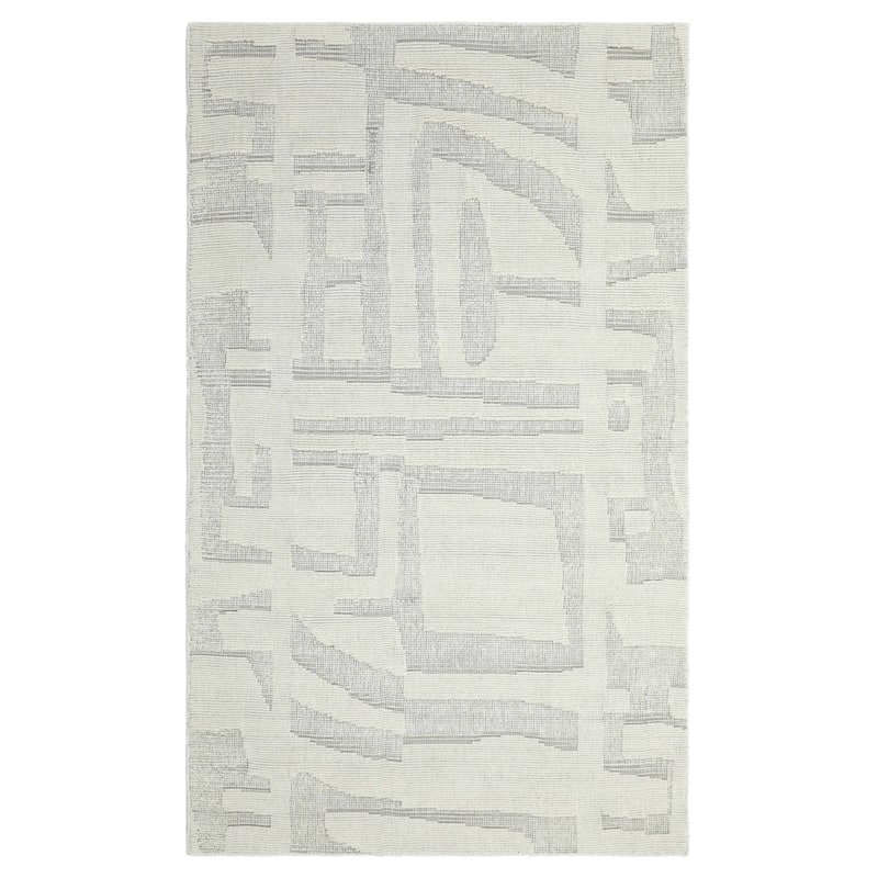 Terra by Obeetee Savanna Diablo Ivory Rug - Lavender/Ivory - 2'6" x 8'