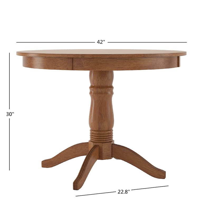 Wilmington II 42" 5-Piece Metal Chair Dining Set by iNSPIRE Q Classic