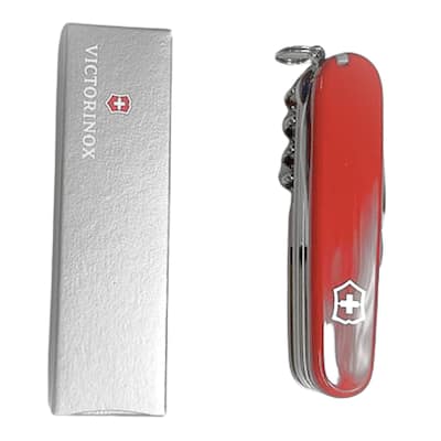 Multifunctions Lightweight Mountaineer Swiss Army Pocket Knife, Red