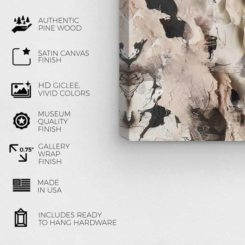 Wynwood Studio Abstract Appalachian Brown and Light Brown Modern & Contemporary Wall Art Canvas Print