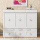 preview thumbnail 5 of 18, Full Size Murphy Bed w/ USB Port & a Large Drawer, Folding Bed, White
