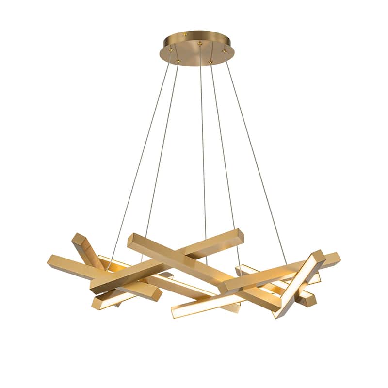 Onato 10-Light Modern Dimmable Integrated LED Chandelier 3000K