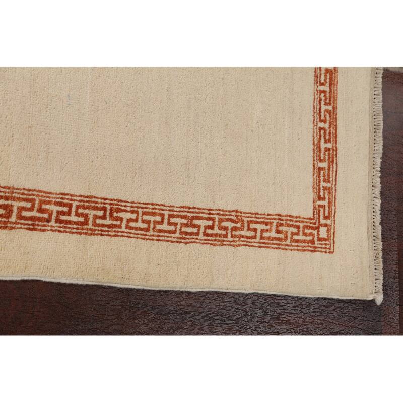 Geometric Bordered Gabbeh Kashkoli Oriental Area Rug Wool Hand-knotted - 3'0" x 5'5"