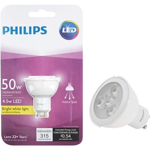 Philips Lighting Co 4.5W Gu10 Led Dim 468116 Unit EACH Bed Bath Beyond 17539025