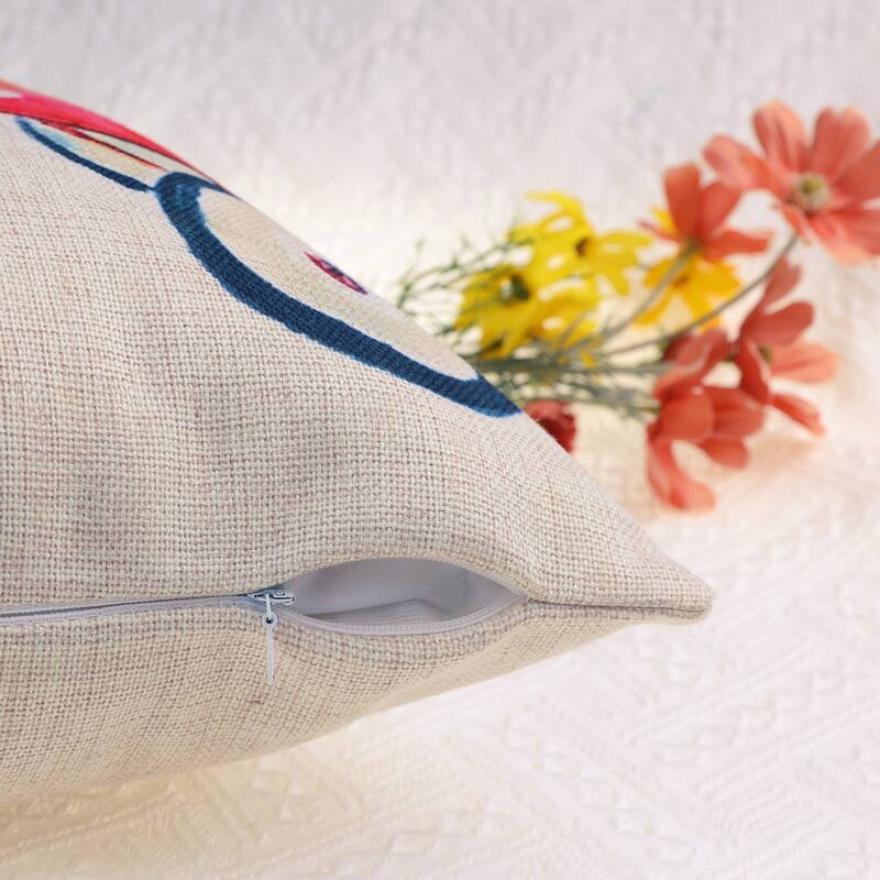2Pcs Fall Pumpkin Decorative Throw Pillow Covers Square Cushion Covers