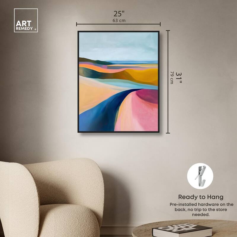 Colorful Dunes I Canvas by Art Remedy