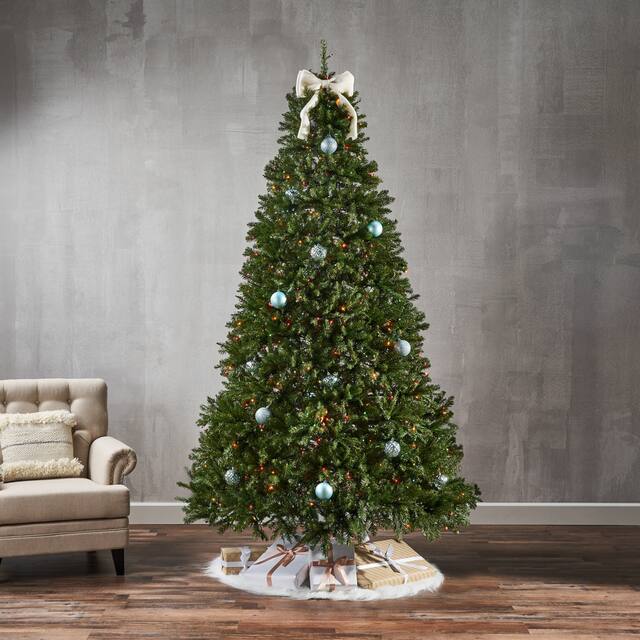 9-foot Fraser Fir Artificial Christmas Tree by Christopher Knight Home - 64.00" L x 64.00" W x 108.00" H