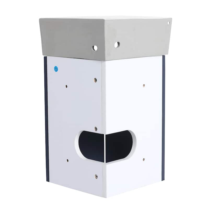13 Inch Plywood Corner Bathroom Vanity with Integrated Ceramic Sink