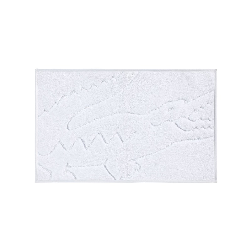Lacoste Heritage Bath Rug - White