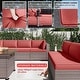 preview thumbnail 7 of 33, Kullavik 12 Piece Outdoor Patio Furniture Set with Fire Pit Table