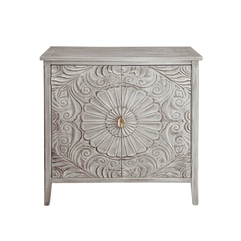 Wood Cabinet with Adjustable Movable Layer and 2 Door