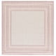 preview thumbnail 125 of 140, SAFAVIEH Courtyard Vickie Indoor/ Outdoor Waterproof Patio Backyard Rug 6'7" Square - Ivory/Pink