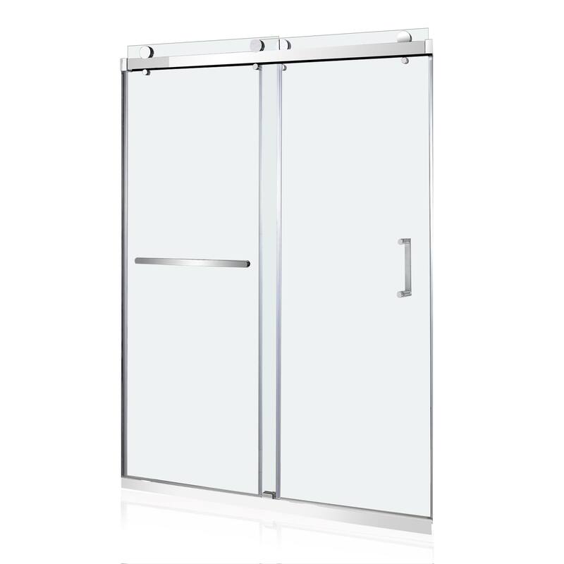 i-Homare 56-60" W x 76" H Frameless Double Bypass Sliding Shower Doors