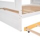 preview thumbnail 5 of 4, Full Bunk Bed with Trundle, Multiple Shelves, and Stairs, Ensuring Safety