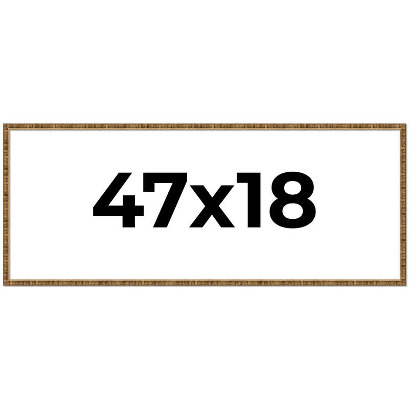 47x18 Frame Gold Picture Frame - Complete Modern Photo Frame Includes