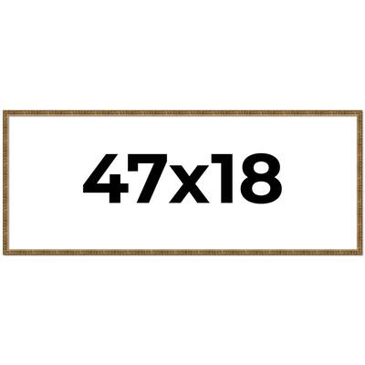 47x18 Frame Gold Picture Frame - Complete Modern Photo Frame Includes
