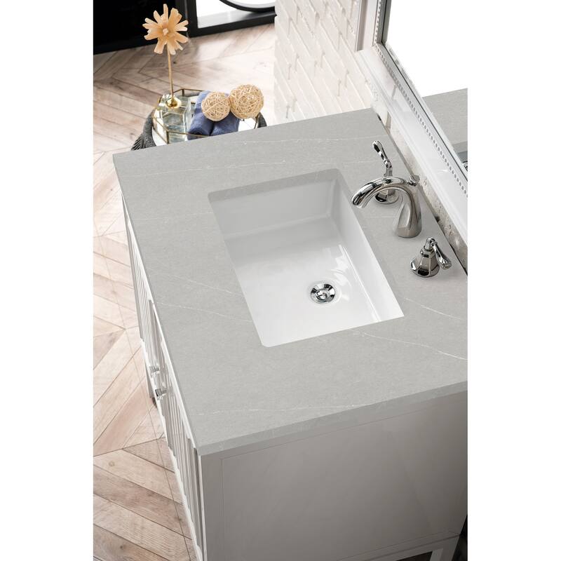 James Martin Vanities Athens 30" Single Vanity Cabinet, Glossy White