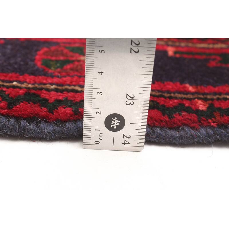 ECARPETGALLERY Hand-knotted Andelz Red Wool Rug - 4'3 x 7'8