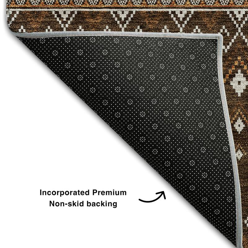 Premium Washable Super Soft Boho Moroccan Mayfield Rug