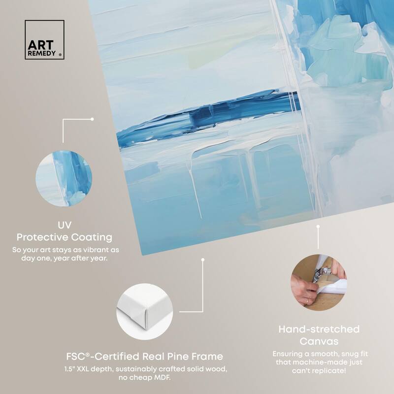 Seraphic Blues I Canvas by Art Remedy, Gallery Wrapped