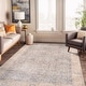 preview thumbnail 1 of 76, Vintage Washable Rug – Low Pile with Subtle Pattern, Perfect for Neutral Spaces in Living Room, Entryway, or Bedroom 5' x 7' - Blue