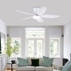 preview thumbnail 9 of 16, 36"/42"/48" Low Profile Ceiling Fan with ABS Blades 3 Color LED Light for Bedroom Living Room APP and Remote Control