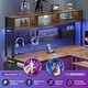 preview thumbnail 59 of 68, L Shaped Gaming Desk Computer Desk Corner Desk Pegboard Power Outlet