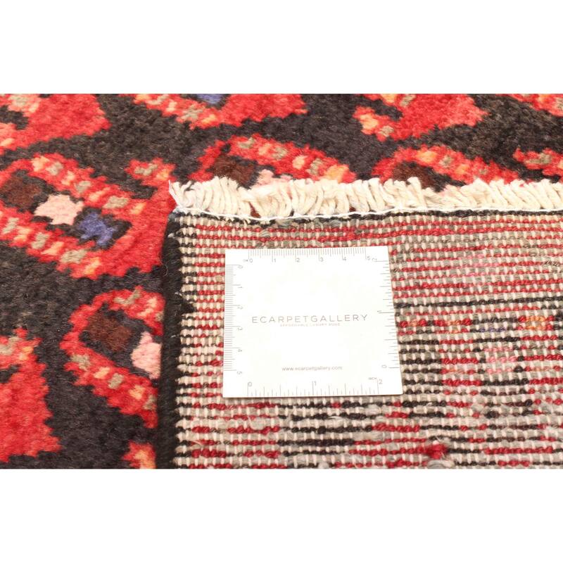 ECARPETGALLERY Hand-knotted Andelz Dark Red Wool Rug - 3'8 x 8'10