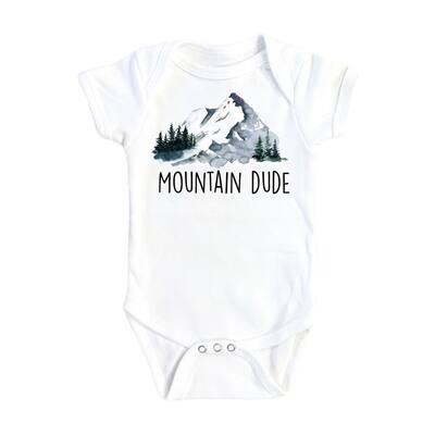 Mountain Dude - Baby Boy Girl Clothes Infant Bodysuit Funny Cute Newborn