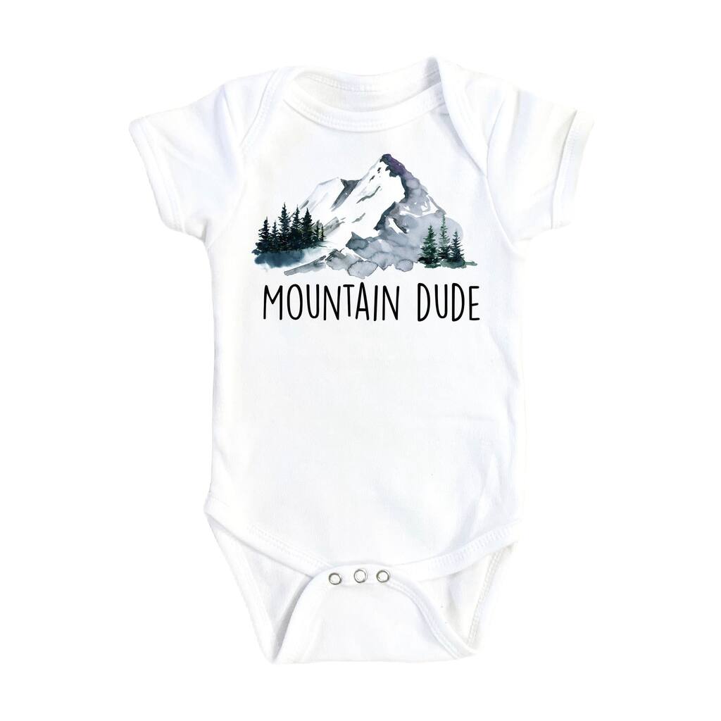 Mountain Dude - Baby Boy Girl Clothes Infant Bodysuit Funny Cute Newborn