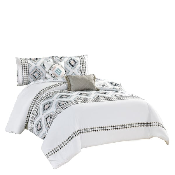 Zelah Luxury 5 piece comforter set - Overstock - 31279018