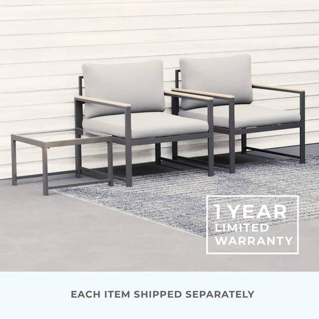 brookside meg outdoor metal sofa