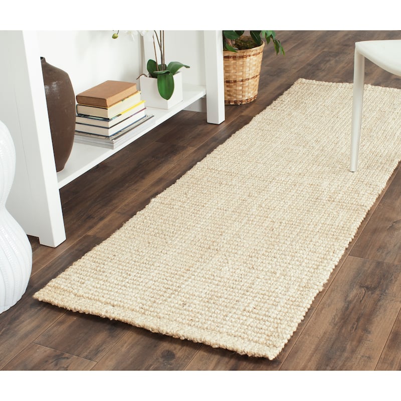 SAFAVIEH Handmade Natural Fiber Bariaa Jute Rug - 2'3" x 7' Runner - Ivory