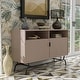 preview thumbnail 1 of 8, DH BASIC Modern Brushed Pink 47-inch TV Storage Cabinet, Tan Pink Brushed Pink