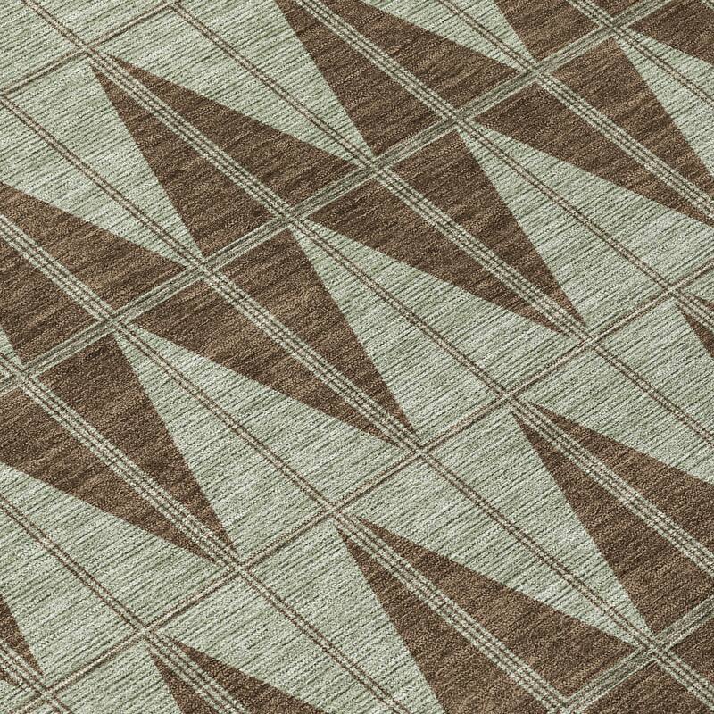 Machine Washable Indoor/ Outdoor Modern Zeke Chantille Rug