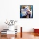 preview thumbnail 9 of 16, iCanvas "Safe In The Arms Of Jesus" by Mikki Senkarik Framed Canvas Print
