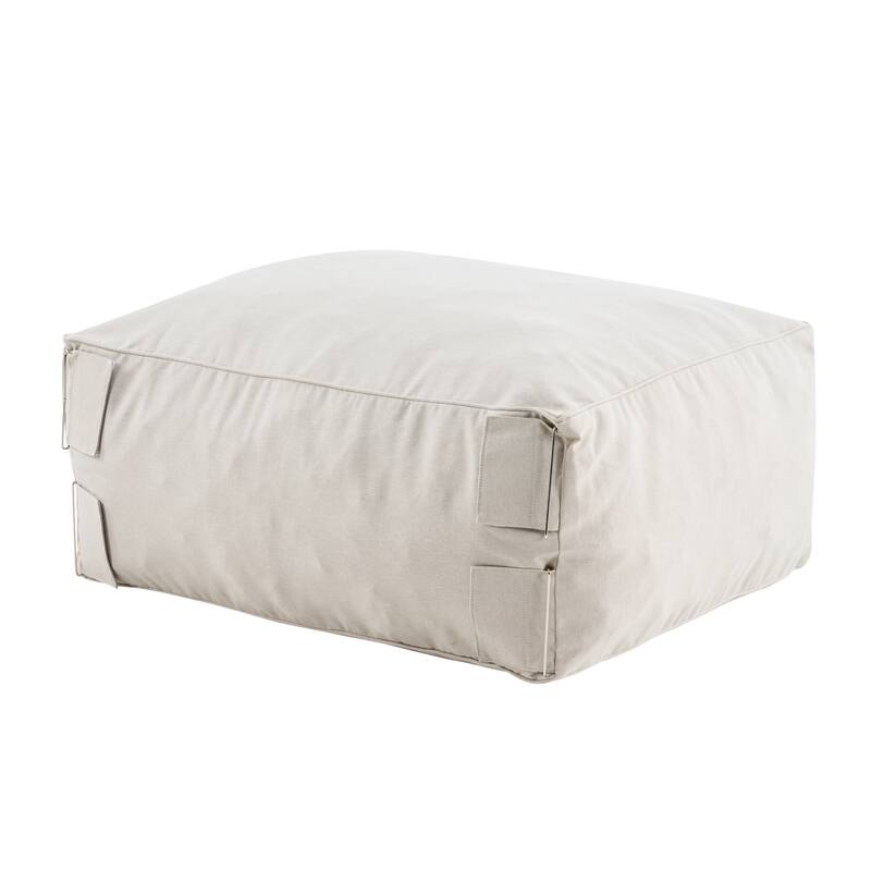 Christopher Knight Home - Outdoor Olefin Bean Bag Ottoman Modular Patio Lounge