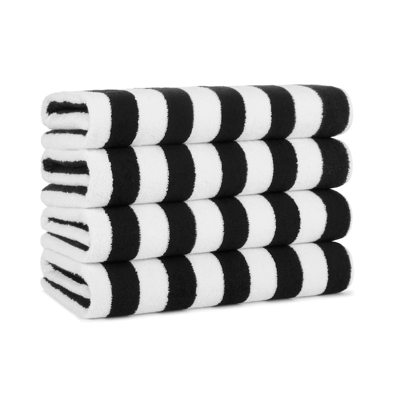 Arkwright California Cabana 4-Piece striped Beach Towel Set - 30x70