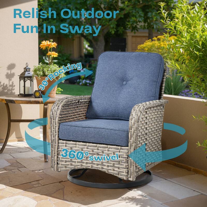OVIOS 8-Piece Outdoor Chaise Lounge Sofa Set​