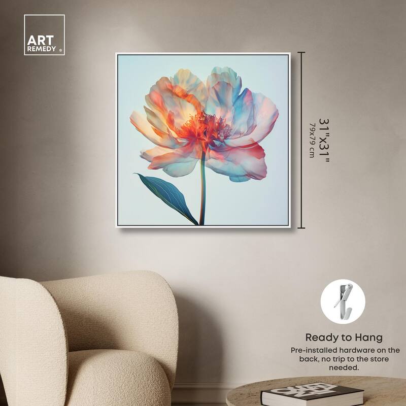 Peony Phases Canvas by Art Remedy