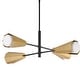 preview thumbnail 1 of 4, Maxim 10815SW Rizzo 4 Light 33" Wide Chandelier Black / Antique Brass